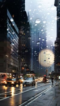 City Rain Wallpaper