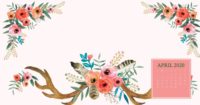 April 2020 Calendar Wallpaper