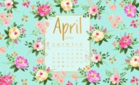 April Calendar 2020 Wallpaper