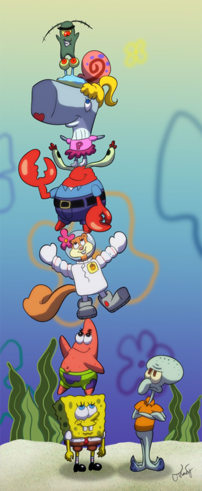  SpongeBob Characters  Wallpaper KoLPaPer Awesome Free 