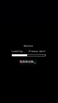 Delete Error Wallpaper