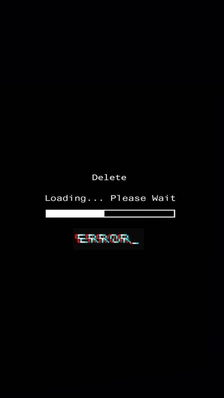 Delete Error Wallpaper