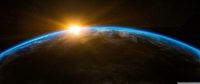 Earth Surface and Sun Wallpaper