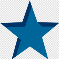 Blue Star Transparent Wallpaper