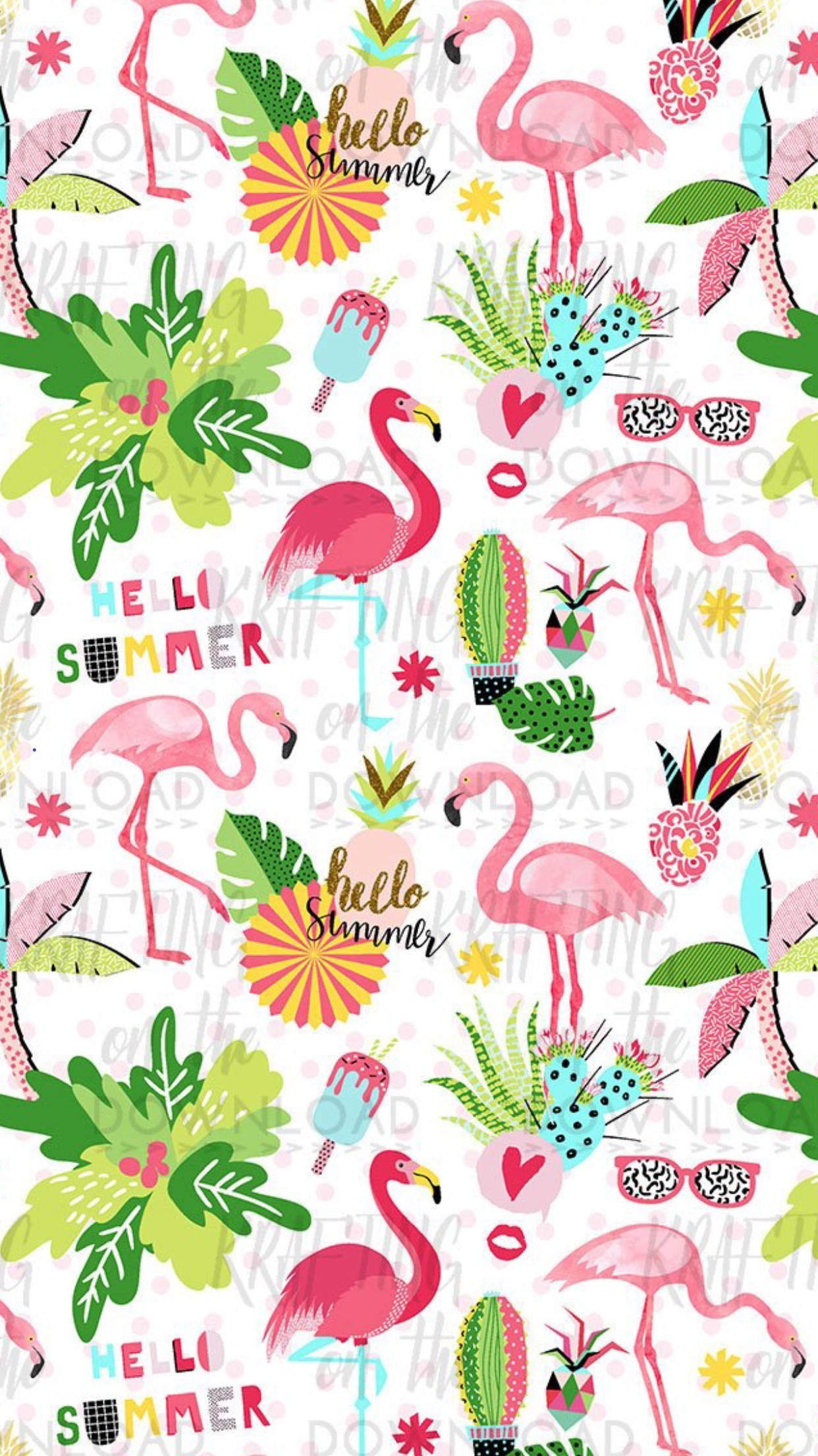 Summer Flamingo Wallpaper Kolpaper Awesome Free Hd Wallpapers