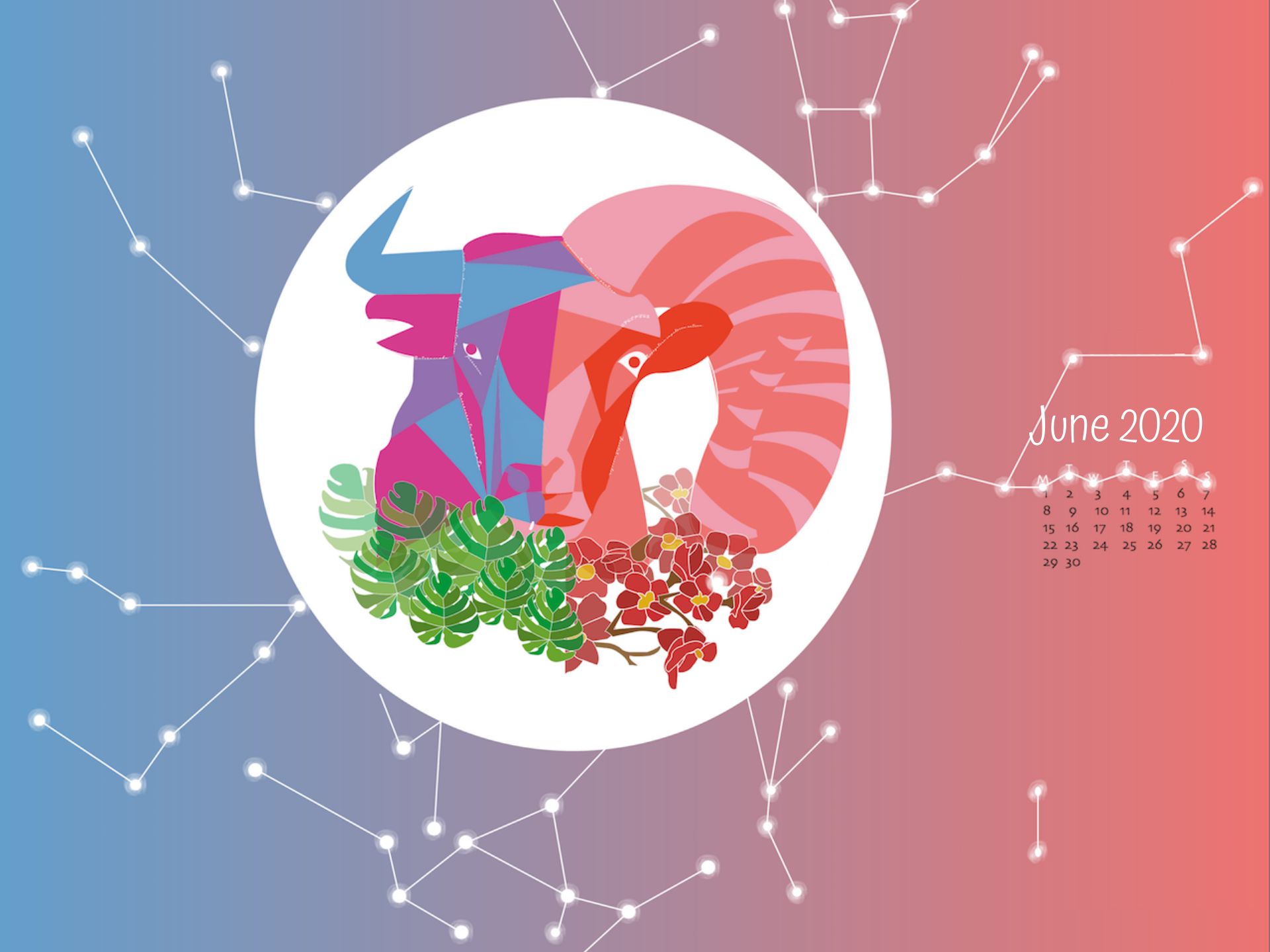 2020 June Calendar Wallpaper 1 2020 June Calendar Wallpaper