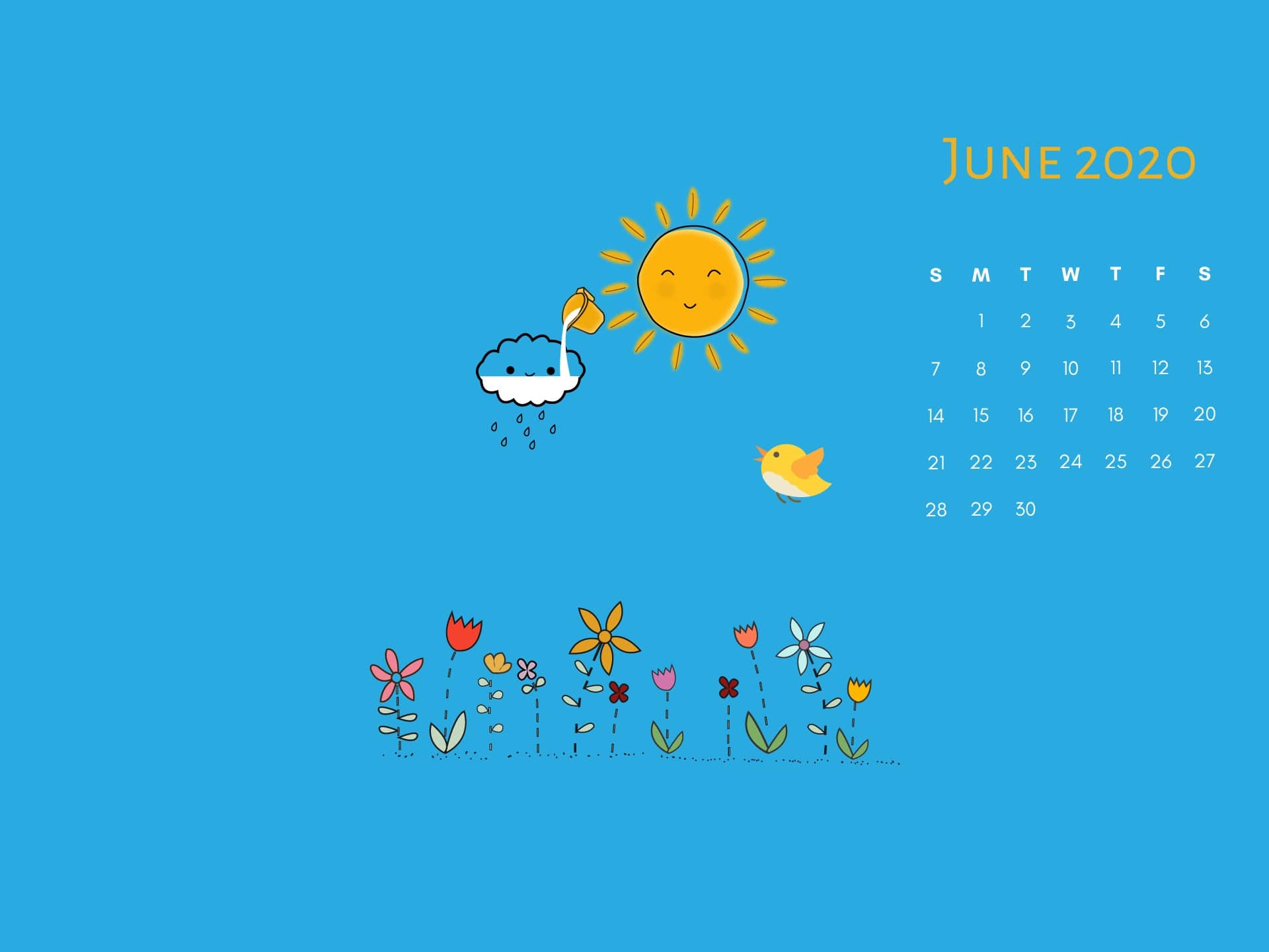 2020 June Calendar 1 2020 June Calendar