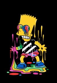 Aesthetic Bart Simpson Wallpaper