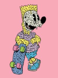 Bart Simpson Art Work Wallpaper