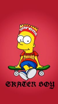 Bart Simpson Thrasher Wallpaper