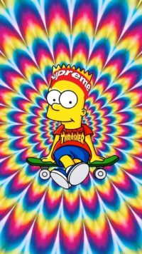 Bart Simpson Thrasher Wallpaper 4