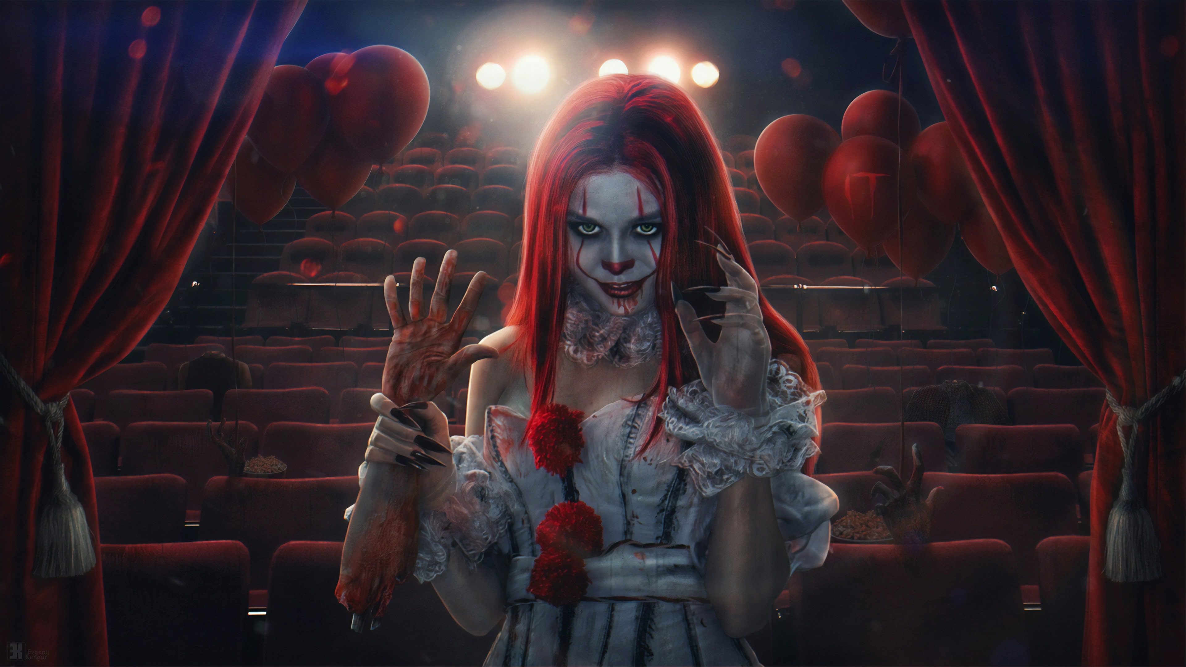 Pennywise Clone Girl Wallpaper
