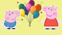 Peppa Pig Balloons Wallpaper