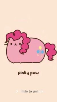 Pusheen Pinky Pow Wallpaper