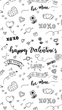 Valentines Day Doodle Wallpaper