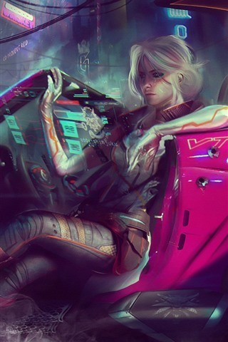 Cyberpunk 77 Girl Background Kolpaper Awesome Free Hd Wallpapers