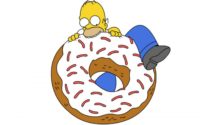 Homer Simpson Donut Wallpaper