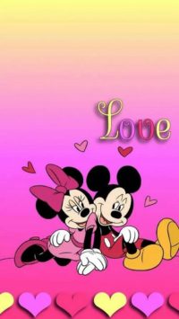 Love Minnie and Mickey Mouse Wallpaper