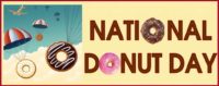 National Doughnut Day Banner
