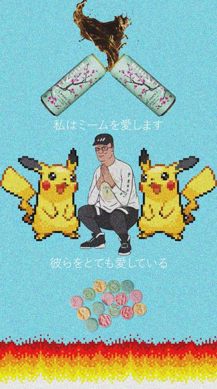 Vaporwave Pikachu Wallpaper 1 Vaporwave Pikachu Wallpaperv