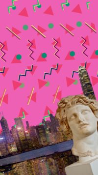 Vaporwave Pink Wallpaper