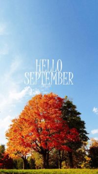 Hello September Iphone Wallpaper
