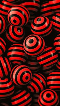 Black and Red Balls Wallpaper
