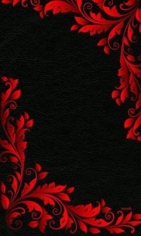 Black and Red Floral Wallpapers