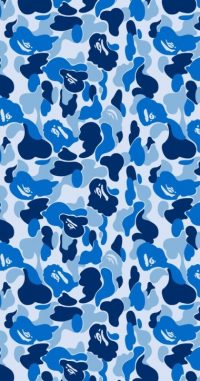 Blue Camo Android Wallpaper