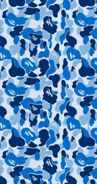Blue Camo Android Wallpaper