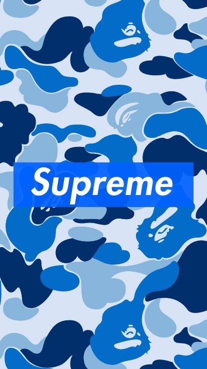 Blue Camo Supreme Wallpaper - KoLPaPer - Awesome Free HD Wallpapers