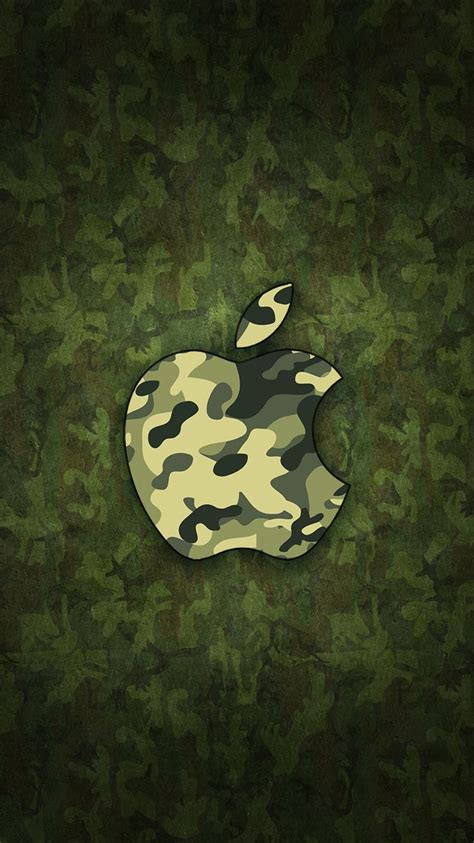Green Camo Apple Wallpaper 1 Green Camo Apple Wallpaper