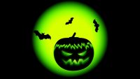 Halloween Pumpkin Green Wallpaper