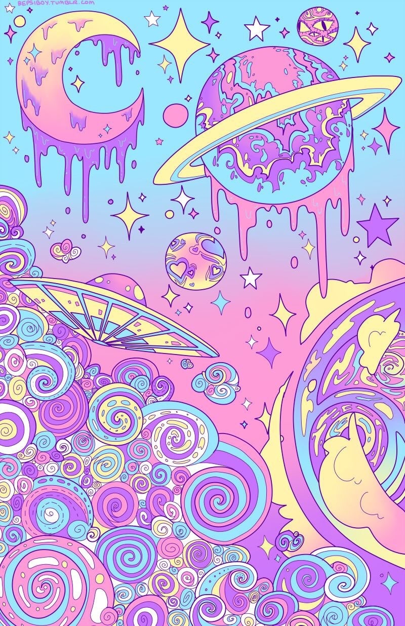 Kawaii Galaxy Wallpaper