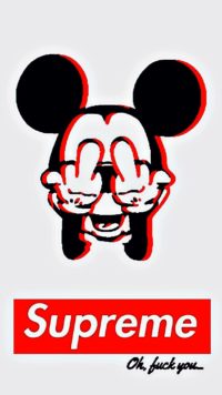 Supreme Mickey Mouse Wallpaper
