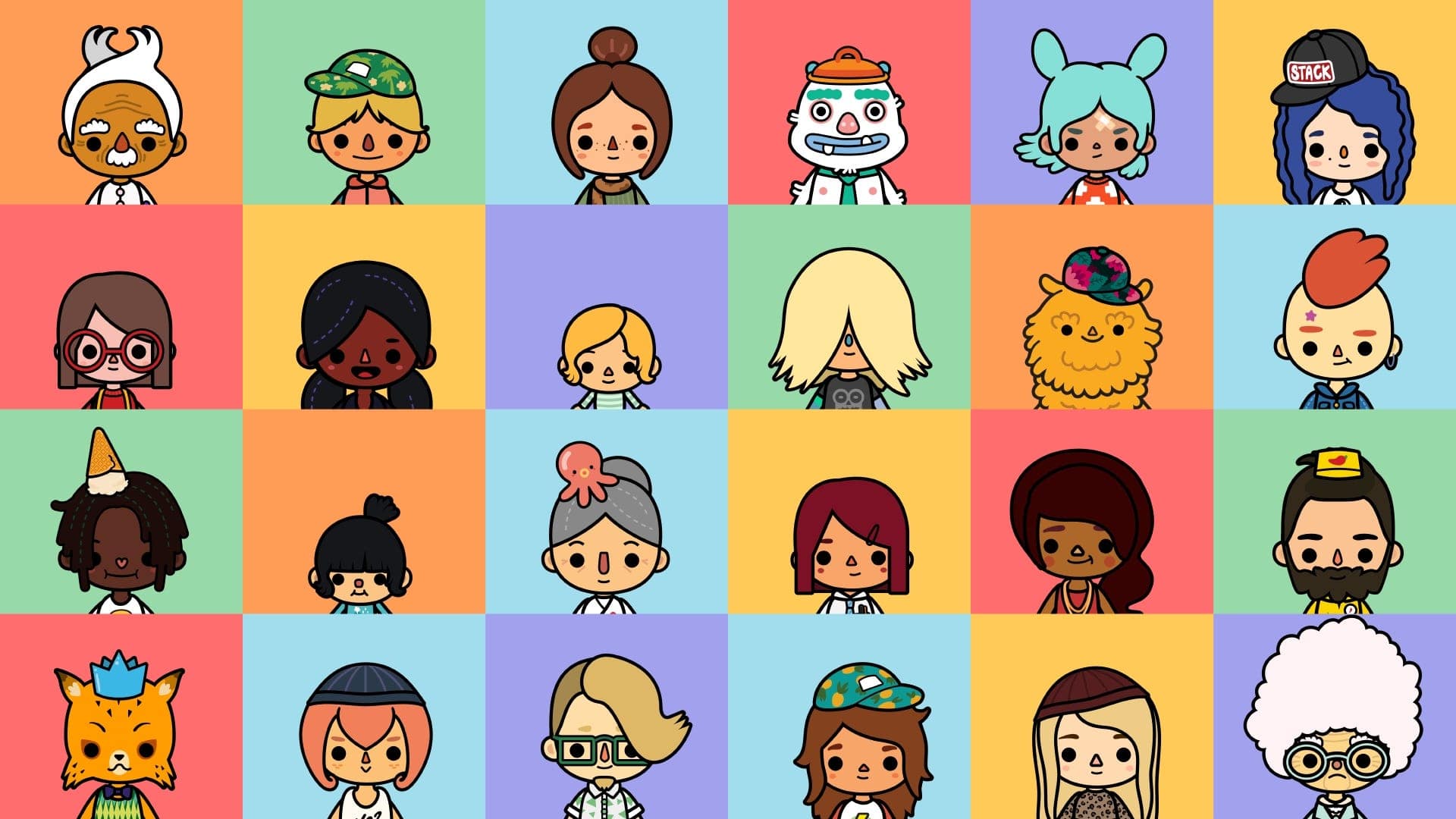 toca boca wallpaper for mobile phone, tablet, desktop on aesthetic toca boca characters wallpapers