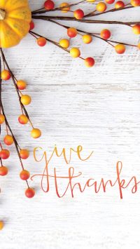 Give Thanks Wallpaper for iPhone
