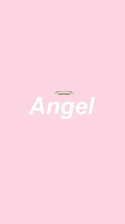 Light Pink Angel Wallpaper