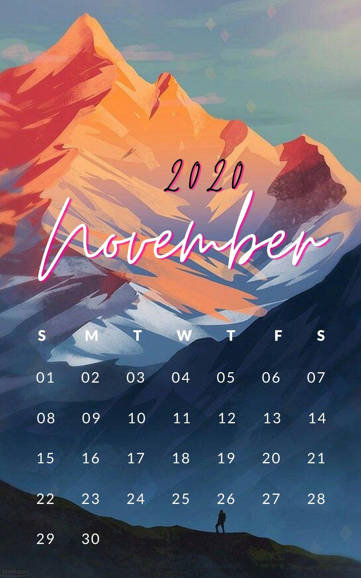November Calendar Wallpaper 2