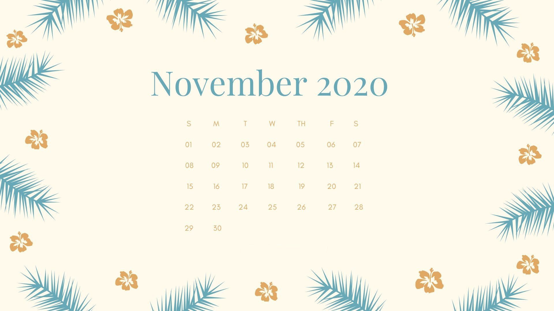 November Calendar Wallpaper 3