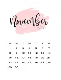 November Calendar Wallpaper 4