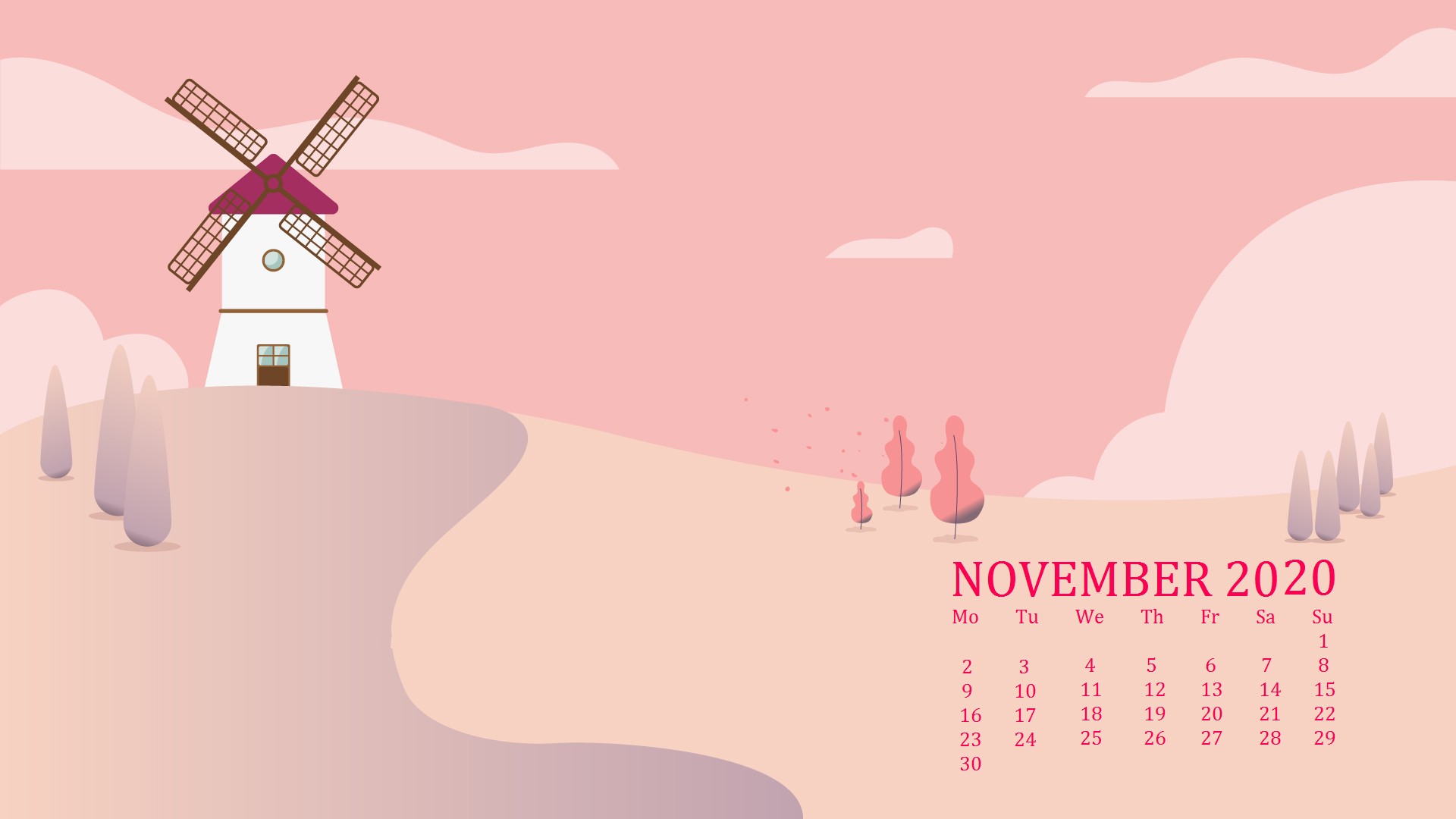 November Calendar Wallpaper HD