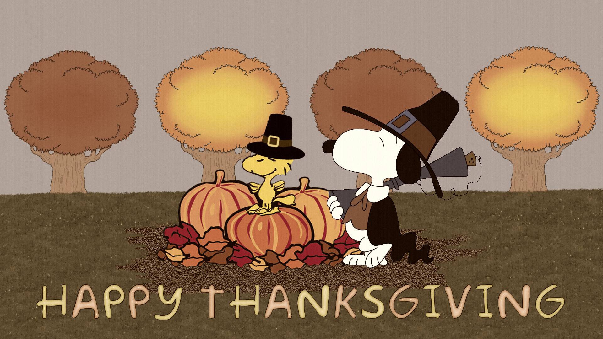 Snoopy Thanksgiving Wallpaper PC