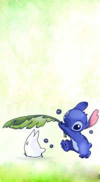 Stitch and Totoro Wallpaper