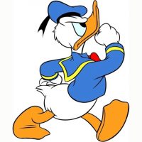 Walking Donald Duck Wallpaper