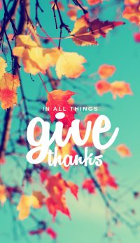 iPhone Give Thanks Wallpaper
