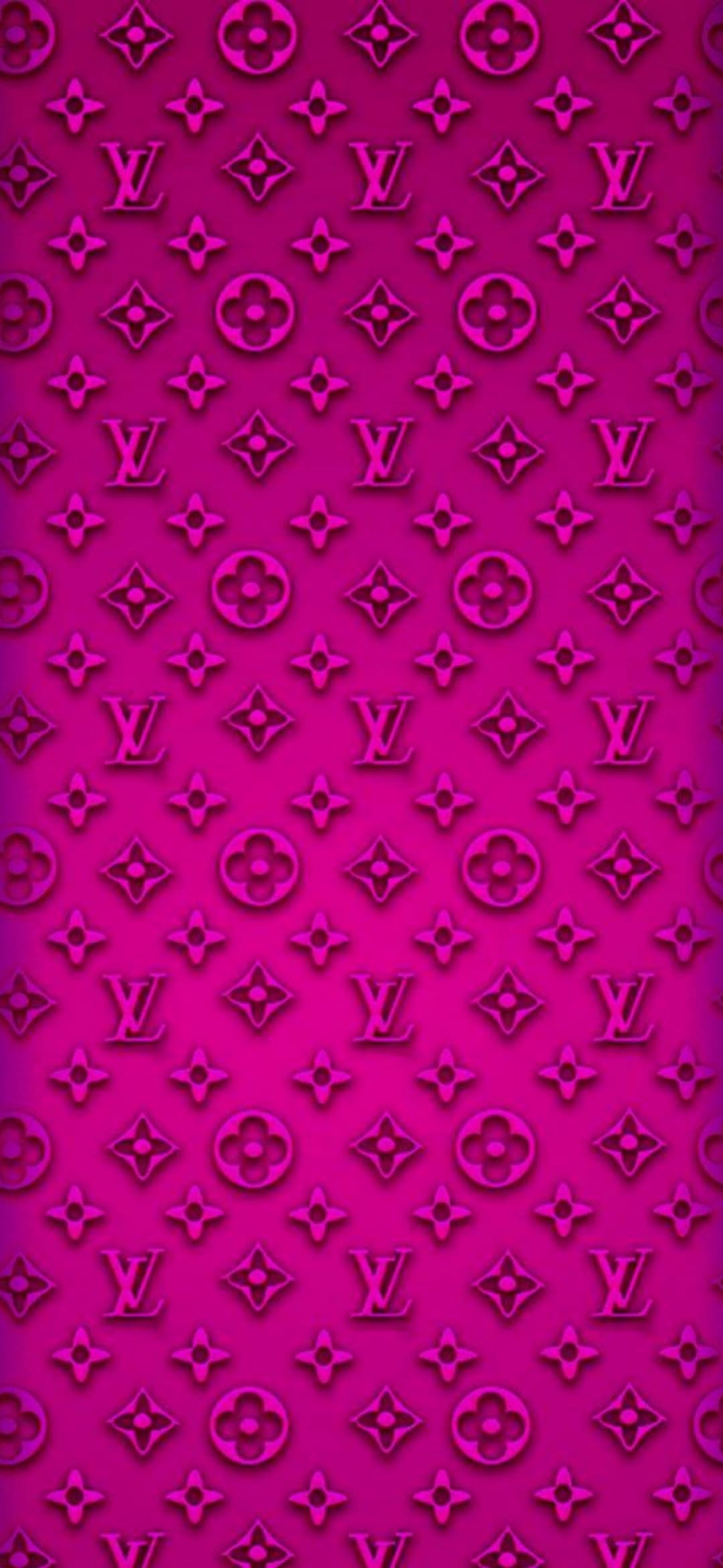 Download Neon Pink Louis Vuitton iPhone Wallpaper