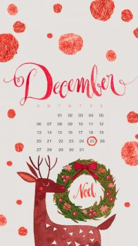 2020 December Calendar Wallpaper