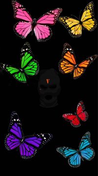 Aesthetic Vlone Butterfly Wallpaper