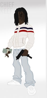 Cartoon Chief Keef Wallpaper